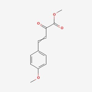 molecular formula C12H12O4 B11887005 methyl 4-(4-methoxyphenyl)-2-oxobut-3-enoate 
