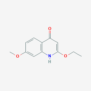 molecular formula C12H13NO3 B11887037 2-Ethoxy-7-methoxyquinolin-4-ol 