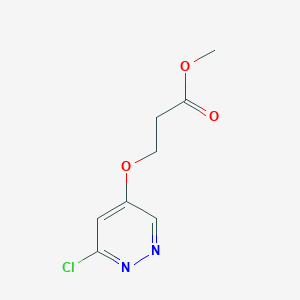 molecular formula C8H9ClN2O3 B11887039 Methyl 3-((6-chloropyridazin-4-yl)oxy)propanoate CAS No. 1346691-37-9