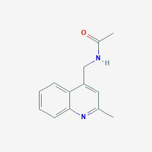 molecular formula C13H14N2O B11887134 N-((2-methylquinolin-4-yl)methyl)acetamide CAS No. 42182-60-5