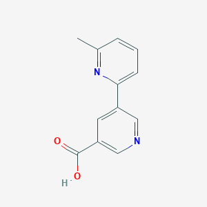 molecular formula C12H10N2O2 B11887272 6-Methyl-[2,3'-bipyridine]-5'-carboxylic acid CAS No. 1346686-79-0