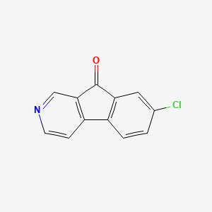 molecular formula C12H6ClNO B11887312 7-Chloro-9H-indeno[2,1-C]pyridin-9-one CAS No. 114995-35-6