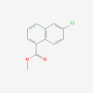 molecular formula C12H9ClO2 B11887449 Methyl 6-chloronaphthalene-1-carboxylate CAS No. 5471-30-7
