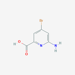 molecular formula C6H5BrN2O2 B11887543 6-Amino-4-bromopicolinic acid 