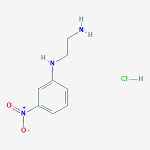 molecular formula C8H12ClN3O2 B11887763 N1-(3-Nitrophenyl)ethane-1,2-diamine hydrochloride 