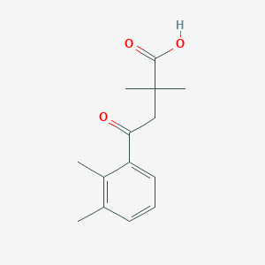 molecular formula C14H18O3 B118879 2,2-Dimethyl-4-(2,3-dimethylphenyl)-4-oxobutyric acid CAS No. 146645-55-8