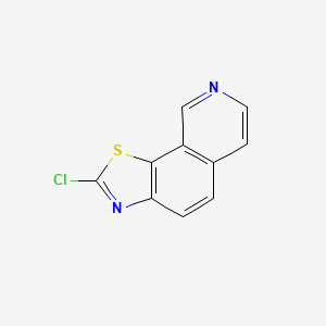 molecular formula C10H5ClN2S B11887900 2-Chlorothiazolo[4,5-h]isoquinoline CAS No. 35317-81-8