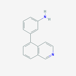 molecular formula C15H12N2 B11887925 3-(Isoquinolin-5-yl)aniline CAS No. 852570-79-7