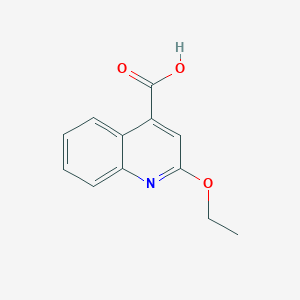 molecular formula C12H11NO3 B11888019 2-Ethoxyquinoline-4-carboxylic acid CAS No. 5467-62-9