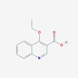 molecular formula C12H11NO3 B11888067 4-Ethoxyquinoline-3-carboxylic acid 