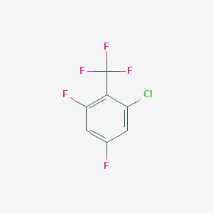 molecular formula C7H2ClF5 B11888069 2-Chloro-4,6-difluorobenzotrifluoride CAS No. 1261535-74-3