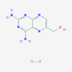molecular formula C7H9ClN6O B118883 (2,4-diaminopteridin-6-yl)methanol Hydrochloride CAS No. 73978-41-3