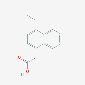 molecular formula C14H14O2 B11888384 2-(4-Ethylnaphthalen-1-yl)acetic acid CAS No. 721925-50-4
