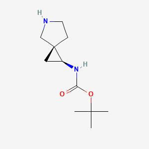 molecular formula C11H20N2O2 B11888521 tert-Butyl (1S,3R)-5-azaspiro[2.4]heptan-1-ylcarbamate 