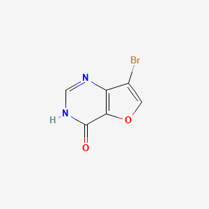 molecular formula C6H3BrN2O2 B11888556 7-Bromofuro[3,2-d]pyrimidin-4(3H)-one CAS No. 1206180-92-8