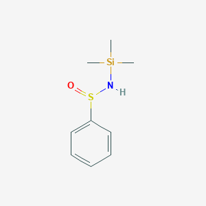 molecular formula C9H15NOSSi B11888569 N-(Trimethylsilyl)benzenesulfinamide CAS No. 61511-61-3