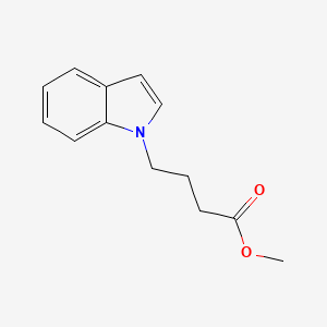 molecular formula C13H15NO2 B11888581 Methyl 4-(1H-indol-1-yl)butanoate CAS No. 143217-46-3