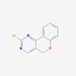 molecular formula C11H7ClN2O B11888743 2-chloro-5H-chromeno[4,3-d]pyrimidine 
