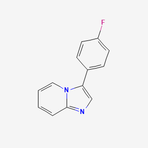 molecular formula C13H9FN2 B11888792 3-(4-Fluorophenyl)imidazo[1,2-A]pyridine 