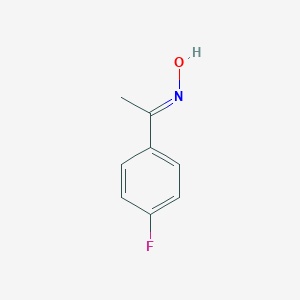 molecular formula C8H8FNO B118888 (NE)-N-[1-(4-fluorophenyl)ethylidene]hydroxylamine CAS No. 158364-41-1