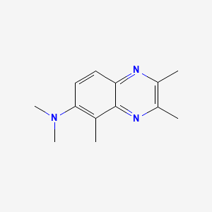 molecular formula C13H17N3 B11888901 6-Quinoxalinamine, N,N,2,3,5-pentamethyl- CAS No. 161697-04-7