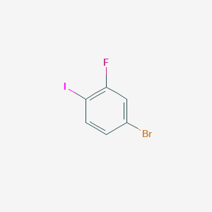 molecular formula C6H3BrFI B011889 4-Bromo-2-fluoro-1-iodobenzene CAS No. 105931-73-5
