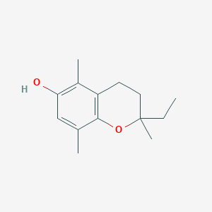 molecular formula C14H20O2 B11889020 2-Ethyl-2,5,8-trimethylchroman-6-ol 