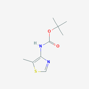 molecular formula C9H14N2O2S B11889086 tert-Butyl (5-methylthiazol-4-yl)carbamate 