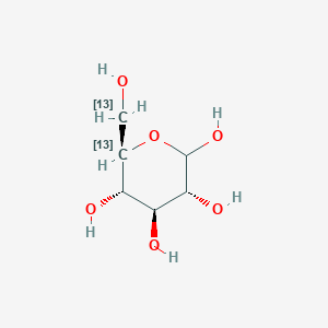molecular formula C₅¹³CH₁₁DO₆ B118891 D-[5,6-13C2]Glucose CAS No. 201417-06-3