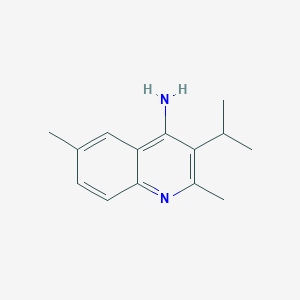 molecular formula C14H18N2 B11889125 3-Isopropyl-2,6-dimethylquinolin-4-amine 