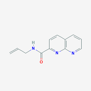 molecular formula C12H11N3O B11889193 N-Allyl-1,8-naphthyridine-2-carboxamide CAS No. 388565-60-4