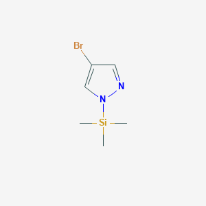 molecular formula C6H11BrN2Si B11889235 4-Bromo-1-(trimethylsilyl)-1H-pyrazole CAS No. 189332-04-5