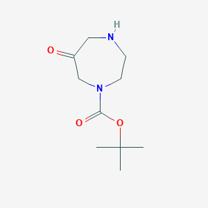 molecular formula C10H18N2O3 B11889250 tert-Butyl 6-oxo-1,4-diazepane-1-carboxylate 