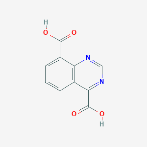 molecular formula C10H6N2O4 B11889433 Quinazoline-4,8-dicarboxylic acid CAS No. 569660-10-2