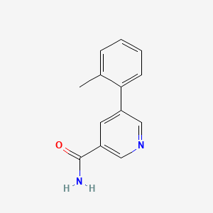molecular formula C13H12N2O B11889499 5-(o-Tolyl)nicotinamide CAS No. 1356111-59-5