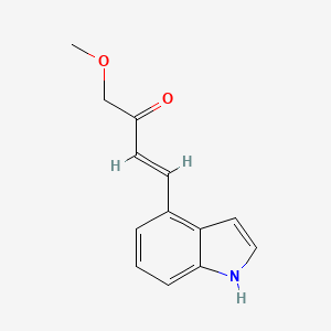 molecular formula C13H13NO2 B11889530 (E)-4-(1H-Indol-4-yl)-1-methoxybut-3-en-2-one 