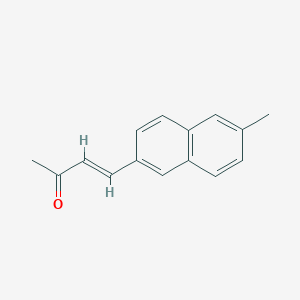 molecular formula C15H14O B11889540 4-(6-Methylnaphthalen-2-yl)but-3-en-2-one 