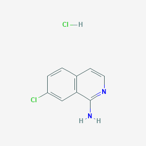 molecular formula C9H8Cl2N2 B11889563 7-Chloroisoquinolin-1-amine hydrochloride 