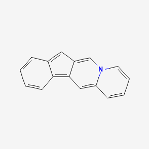 molecular formula C16H11N B11889572 Indeno[1,2-b]quinolizine CAS No. 24974-42-3
