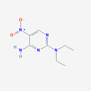 molecular formula C8H13N5O2 B11889639 N2,N2-diethyl-5-nitropyrimidine-2,4-diamine 