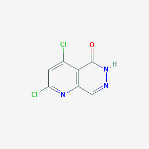 molecular formula C7H3Cl2N3O B11889662 2,4-Dichloropyrido[2,3-d]pyridazin-5(6H)-one 