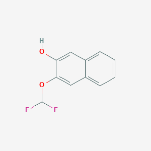 molecular formula C11H8F2O2 B11889709 2-(Difluoromethoxy)-3-naphthol 