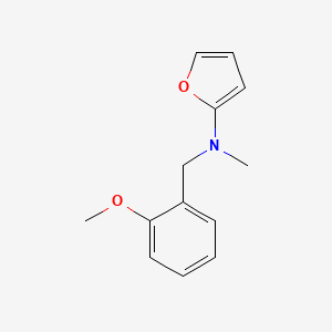 molecular formula C13H15NO2 B11889710 N-(2-Methoxybenzyl)-N-methylfuran-2-amine 