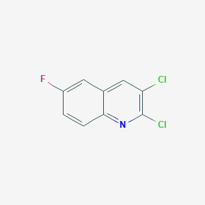 molecular formula C9H4Cl2FN B11889720 2,3-Dichloro-6-fluoroquinoline 