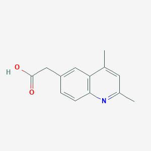 molecular formula C13H13NO2 B11889751 2-(2,4-Dimethylquinolin-6-yl)acetic acid 
