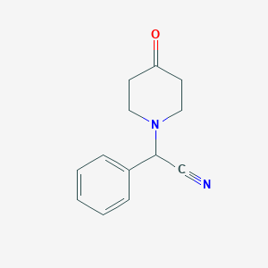 molecular formula C13H14N2O B11889805 2-(4-Oxopiperidin-1-YL)-2-phenylacetonitrile CAS No. 1018337-05-7