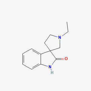 molecular formula C13H16N2O B11889833 1'-Ethylspiro[indoline-3,3'-pyrrolidin]-2-one CAS No. 59022-46-7