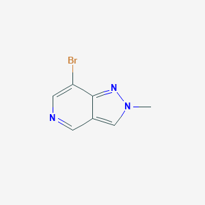 molecular formula C7H6BrN3 B11889846 7-Bromo-2-methyl-2H-pyrazolo[4,3-c]pyridine 