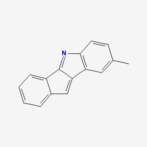 molecular formula C16H11N B11889898 8-Methylindeno[1,2-B]indole CAS No. 408315-39-9