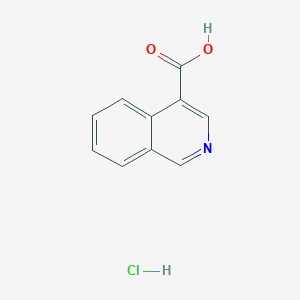 molecular formula C10H8ClNO2 B11889910 Isoquinoline-4-carboxylic acid hydrochloride 